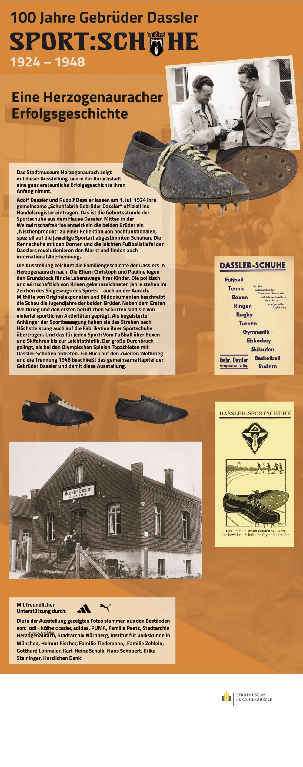Stadtmuseum Gebrüder Dassler Tafel_1a