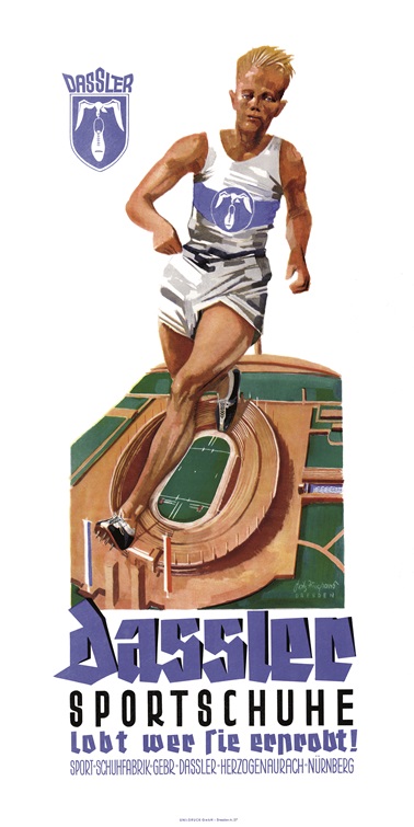 Dassler-Werbeplakat