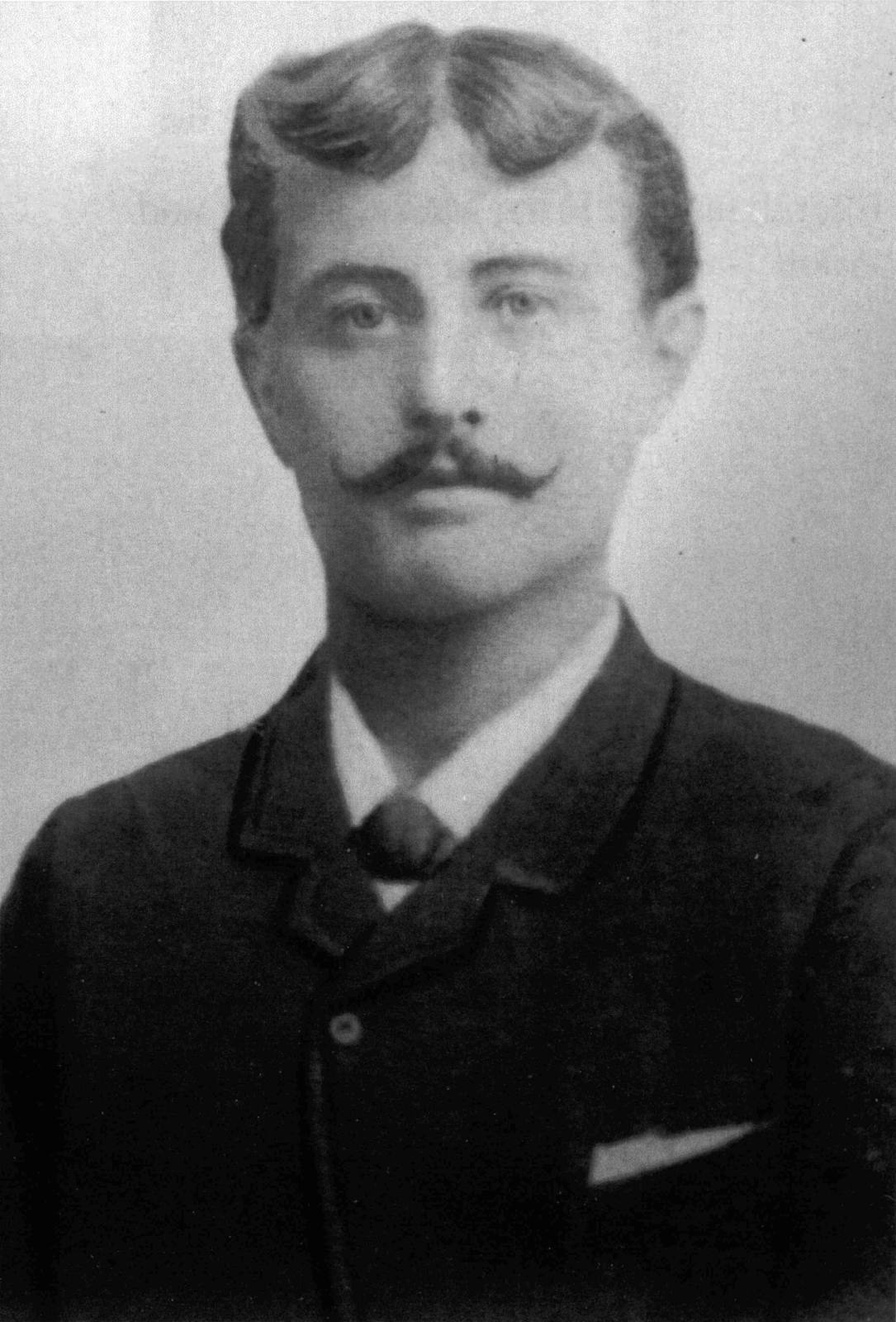 Porträtfoto von Christoph Daßler (1864–1945), um 1890